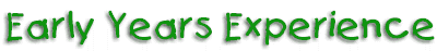 Early Years Experience - providing free resources for early years education